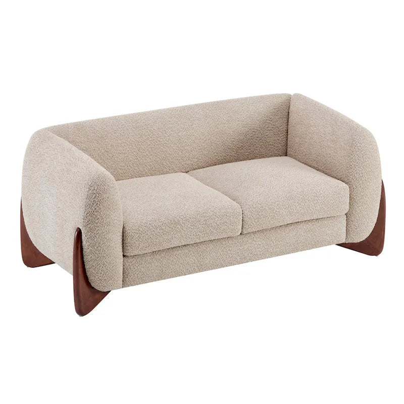 Causeuse en bouclé rembourrée Alma de Christopher Knight Home