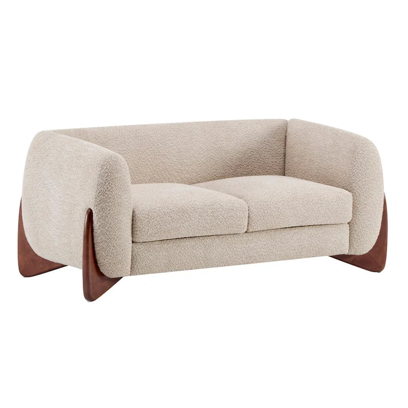 Causeuse en bouclé rembourrée Alma de Christopher Knight Home