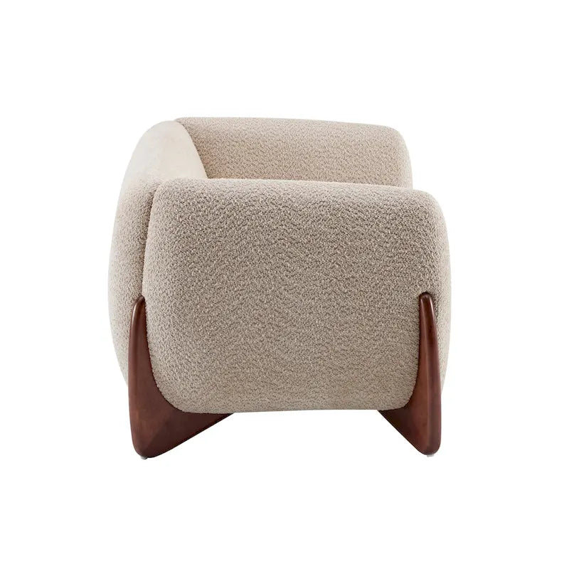 Causeuse en bouclé rembourrée Alma de Christopher Knight Home