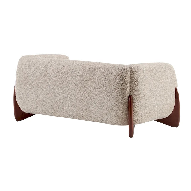 Causeuse en bouclé rembourrée Alma de Christopher Knight Home
