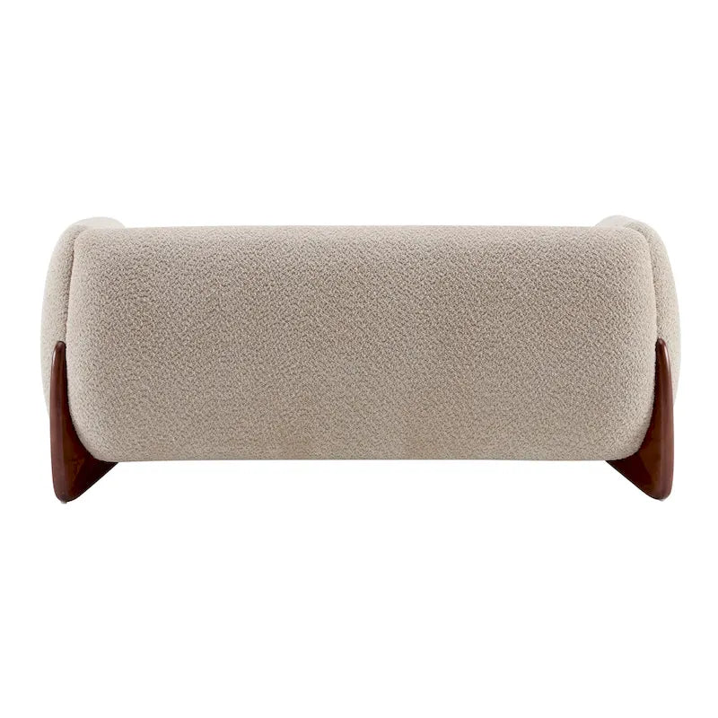 Causeuse en bouclé rembourrée Alma de Christopher Knight Home