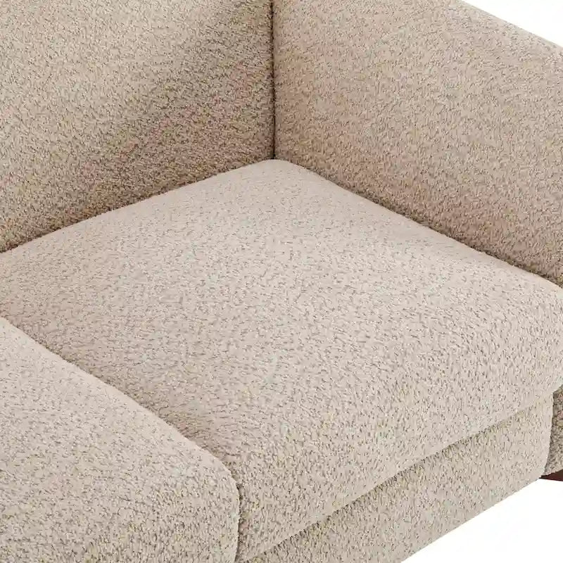 Causeuse en bouclé rembourrée Alma de Christopher Knight Home
