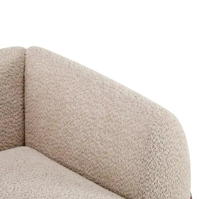 Causeuse en bouclé rembourrée Alma de Christopher Knight Home