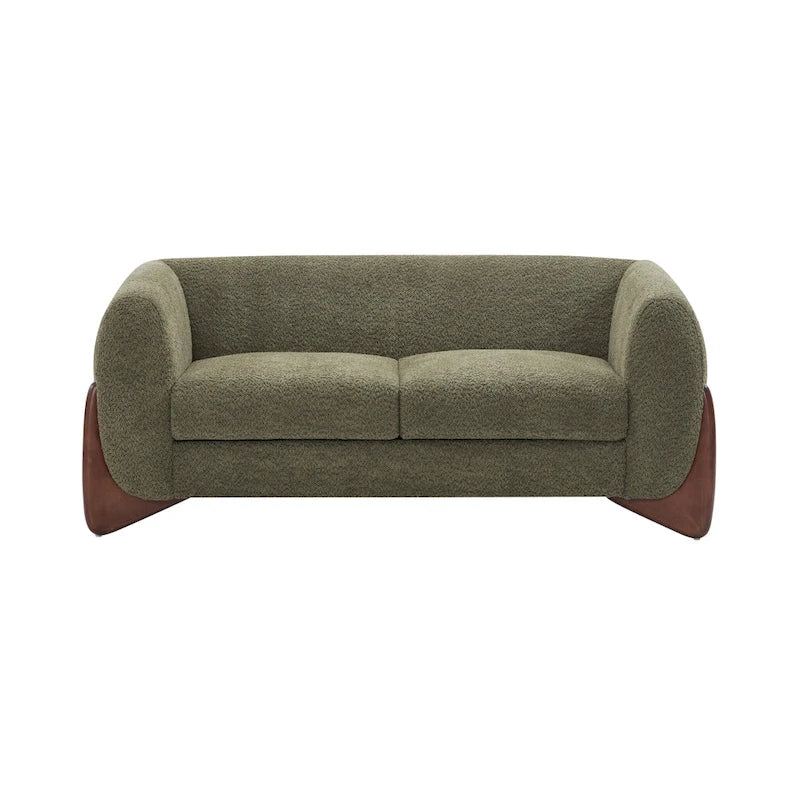 Causeuse en bouclé rembourrée Alma de Christopher Knight Home