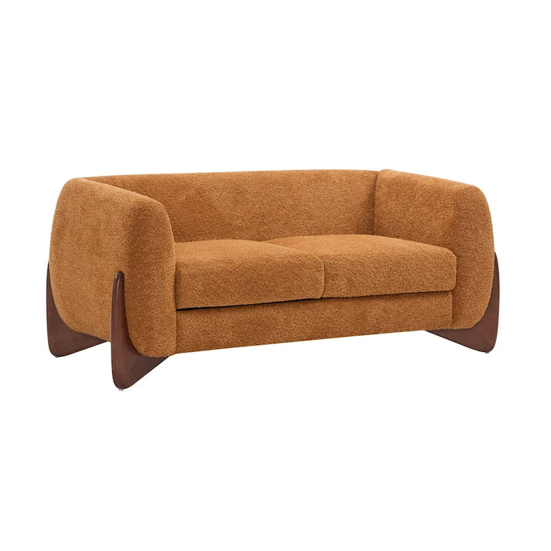 Causeuse en bouclé rembourrée Alma de Christopher Knight Home