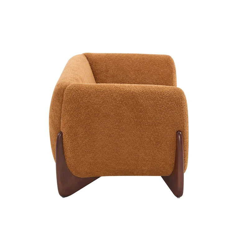 Causeuse en bouclé rembourrée Alma de Christopher Knight Home