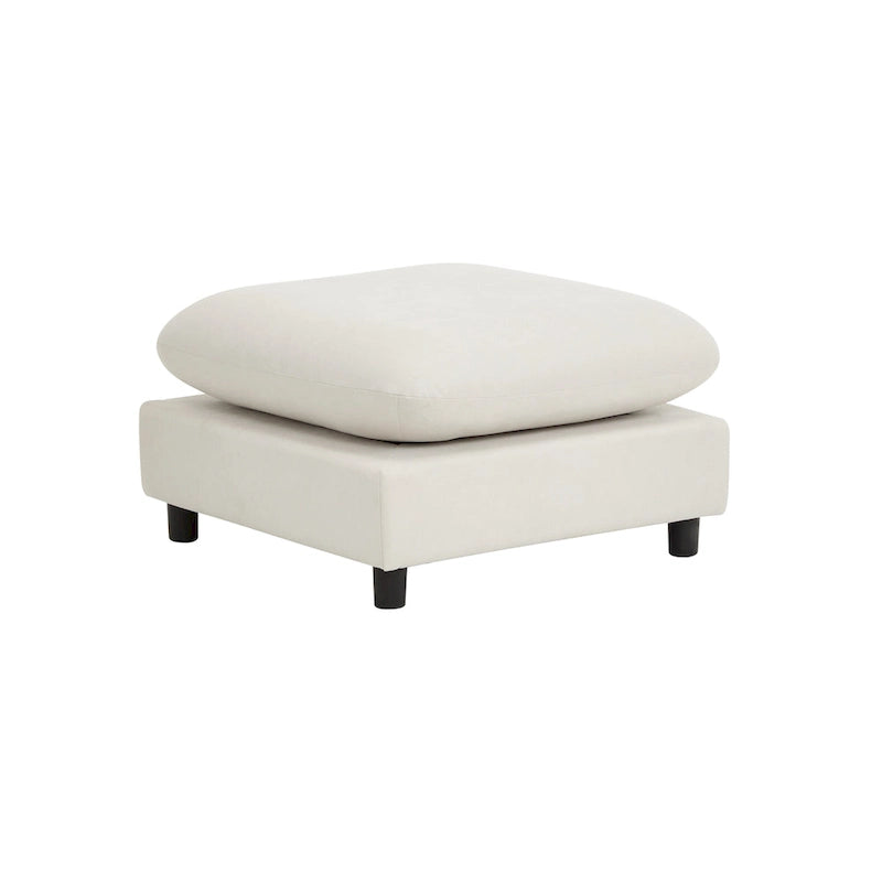 Christopher Knight Home - Canapé modulaire double place Evelyn en tissu avec ottoman