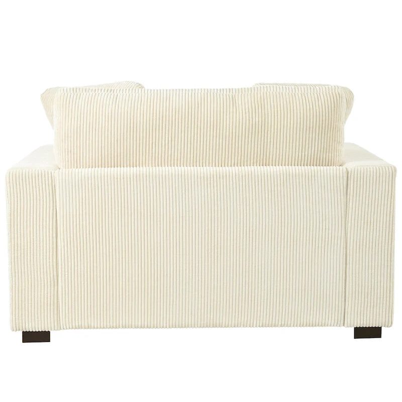 Zala, canapé-méridienne surdimensionné en tissu moderne par Christopher Knight Home