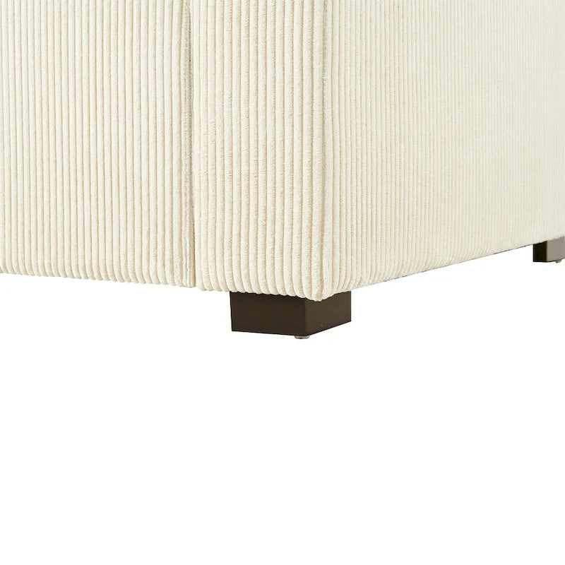 Zala, canapé-méridienne surdimensionné en tissu moderne par Christopher Knight Home