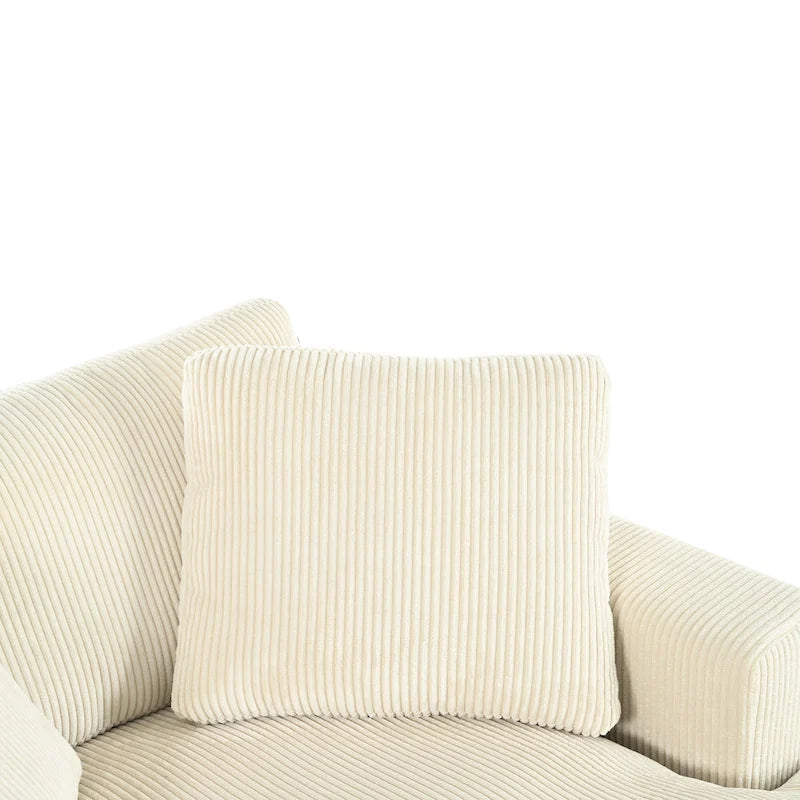 Zala, canapé-méridienne surdimensionné en tissu moderne par Christopher Knight Home