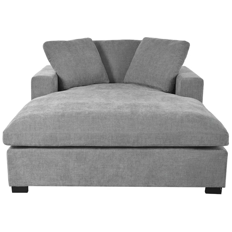 Zala, canapé-méridienne surdimensionné en tissu moderne par Christopher Knight Home