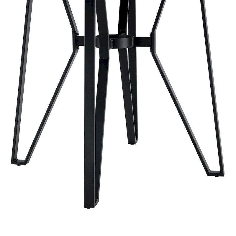 Table de bar ronde en bois avec base en métal Christopher Knight Home – 46,85 L x 46,85 P x 36 H
