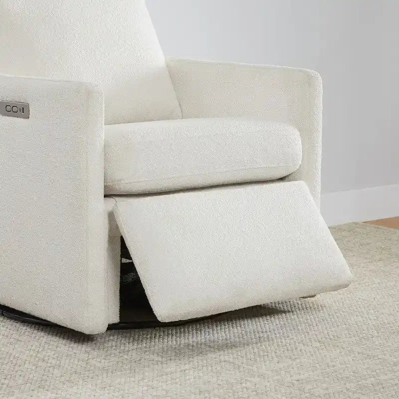 Fauteuil inclinable pivotant Nora, fauteuil d'appoint, dossier mural