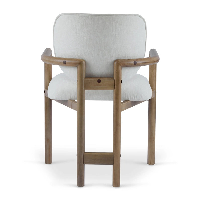 Chaises de salle à manger rembourrées (lot de 2), chaises d'appoint avec pieds en bois d'hévéa, capacité de poids de 136 kg