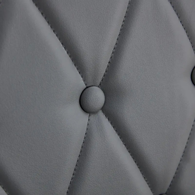 Ensemble de 4 chaises de salle à manger à dossier haut, capitonnées à carreaux, avec coussin moelleux, chaises d'appoint pour salon, sans accoudoirs