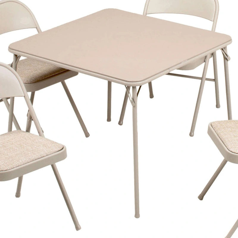 Ensemble de mobilier pliant MECO Sudden Comfort : 1 table de jeu 86x86 cm et 4 chaises