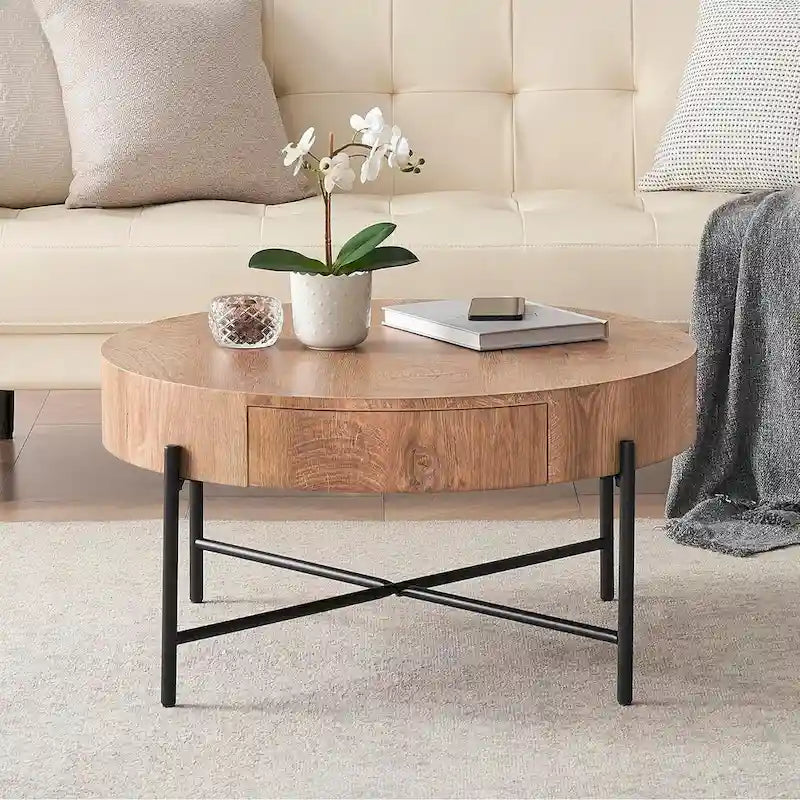 Table basse avec tiroirs Table basse ronde