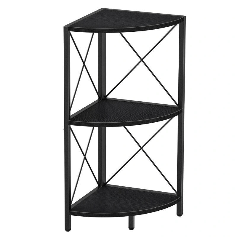 Étagère d'angle avec cadre en métal - 11,8P x 11,8L x 26,9H