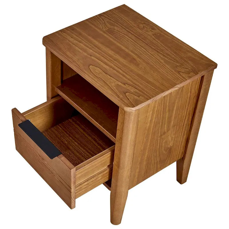 MUSEHOMEINC Table de chevet classique en bois à 1 tiroir, marron miel - 19.40