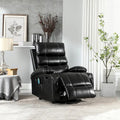 Fauteuil releveur inclinable électrique de massage chauffant avec siège large, poches latérales, porte-gobelets et minuterie pour personnes âgées