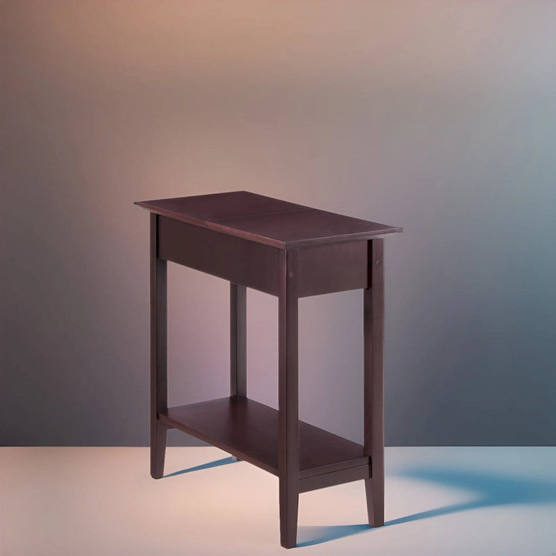 Table d'appoint fine et élégante, table de chevet étroite et petite table de chevet