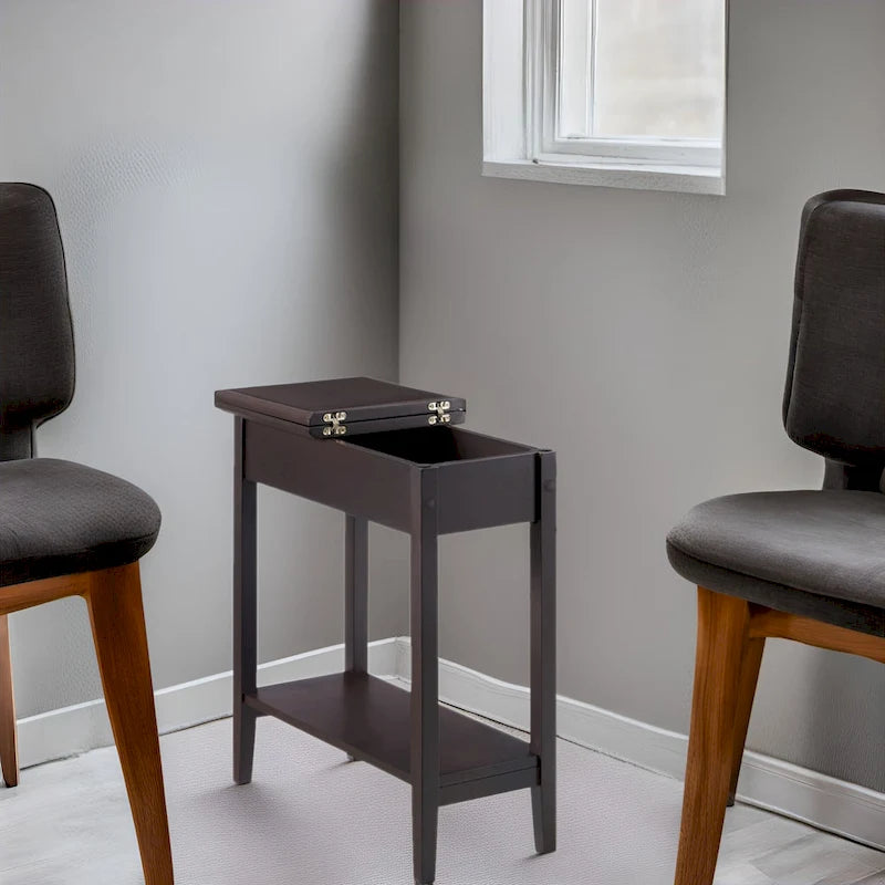 Table d'appoint fine et élégante, table de chevet étroite et petite table de chevet