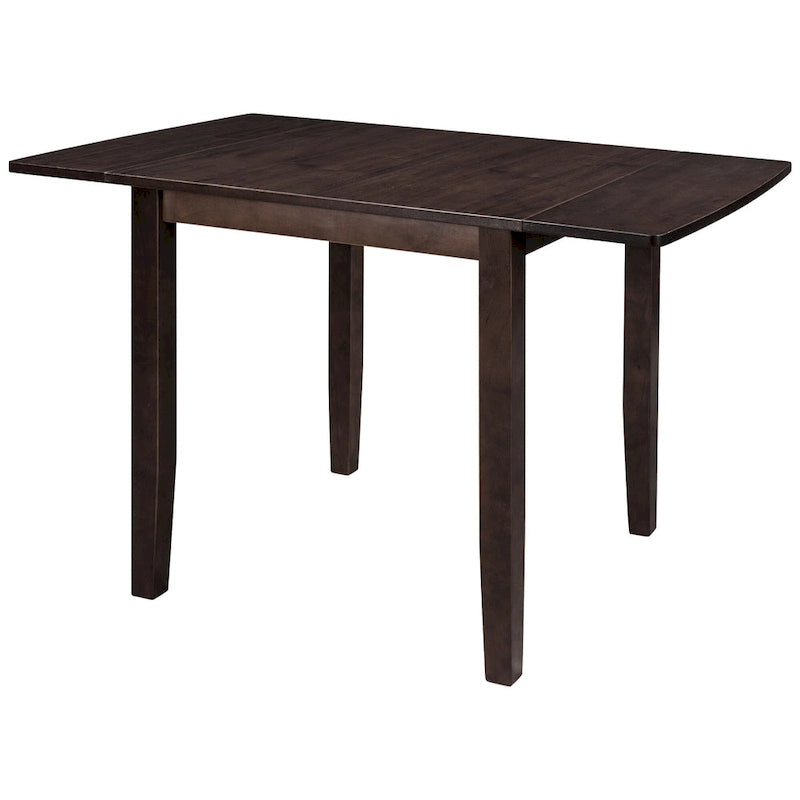 Ensemble table de salle à manger et chaises pour petit appartement avec table de salle à manger à abattants et 2 chaises à dossier en X pour cuisine