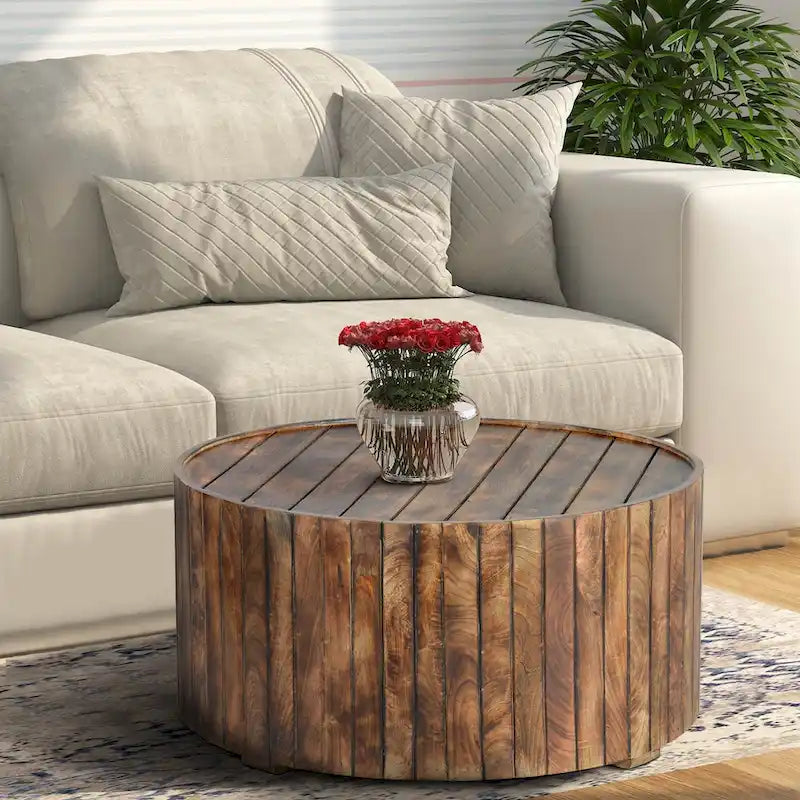 Lit king-size oriental en tissu gris et noyer modernes