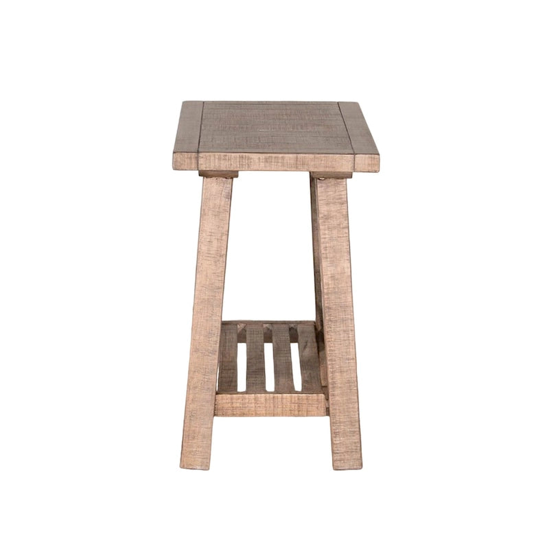 Table d'appoint Anva Accent, acajou brun clair, rectangulaire 28 pouces