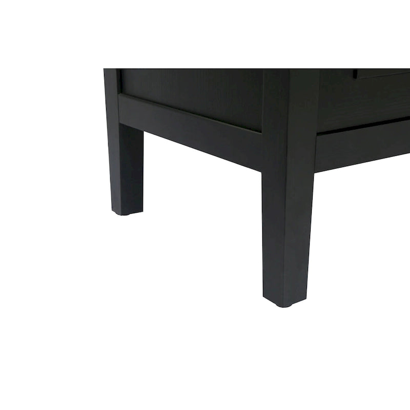 Meuble d'appoint style ferme moderne de 60 po avec 4 portes et tablette réglable