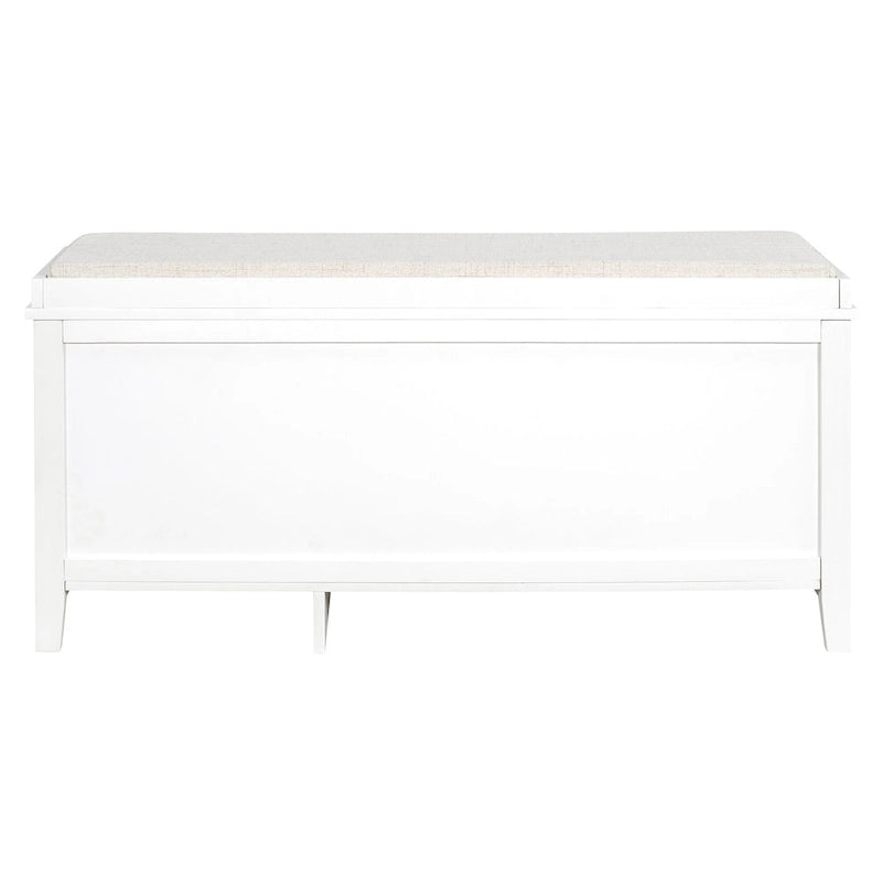 Banc à chaussures vintage avec coussin, 2 tiroirs et 2 portes en rotin