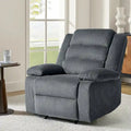 Fauteuil inclinable manuel moderne en velours côtelé, chaises longues inclinables réglables avec accoudoirs larges