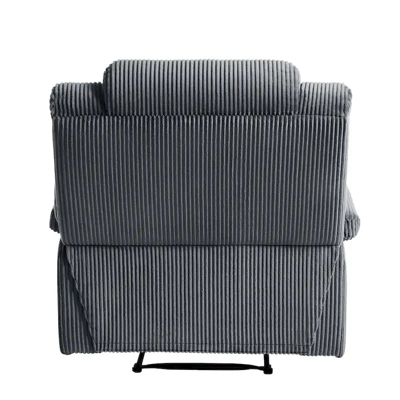 Fauteuil inclinable manuel moderne en velours côtelé, chaises longues inclinables réglables avec accoudoirs larges