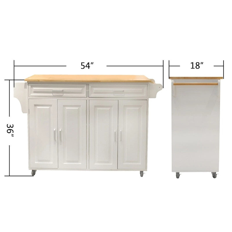 Îlot de cuisine et chariot de cuisine (sans tabouret)