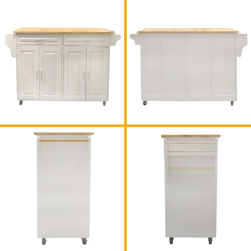 Îlot de cuisine et chariot de cuisine (sans tabouret)