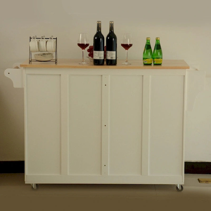 Îlot de cuisine et chariot de cuisine (sans tabouret)