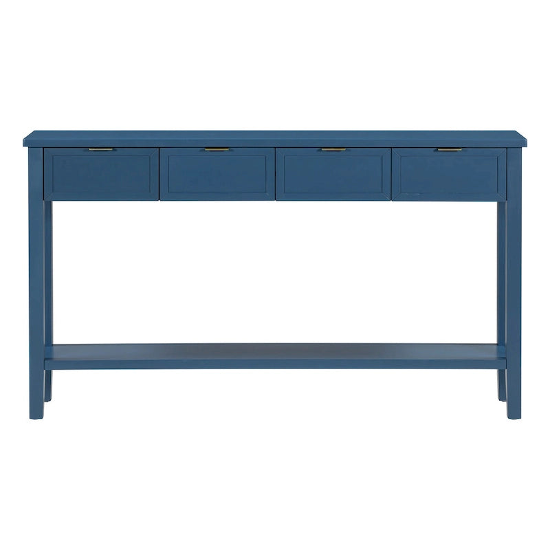 Console d'entrée de haute qualité avec 4 tiroirs spacieux et 1 étagère inférieure