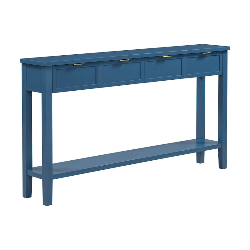 Console d'entrée de haute qualité avec 4 tiroirs spacieux et 1 étagère inférieure