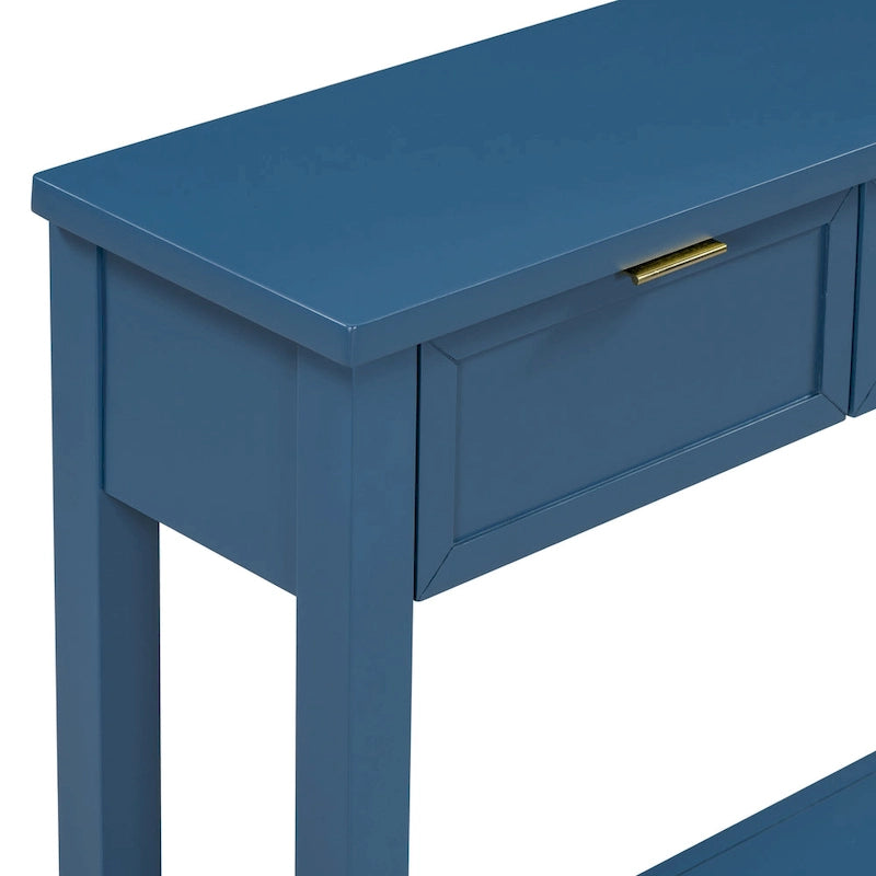 Console d'entrée de haute qualité avec 4 tiroirs spacieux et 1 étagère inférieure