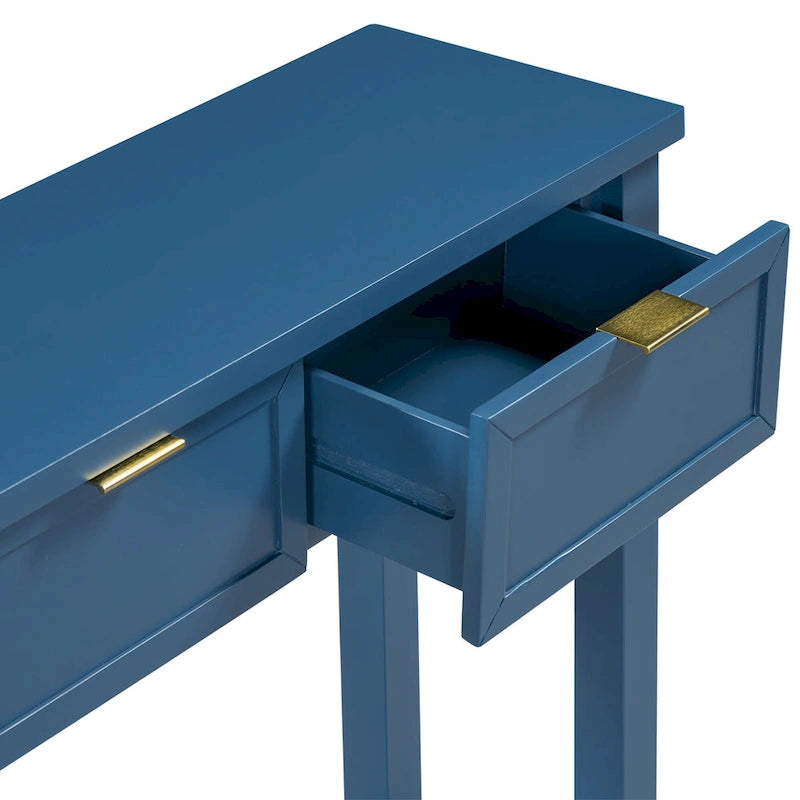 Console d'entrée de haute qualité avec 4 tiroirs spacieux et 1 étagère inférieure