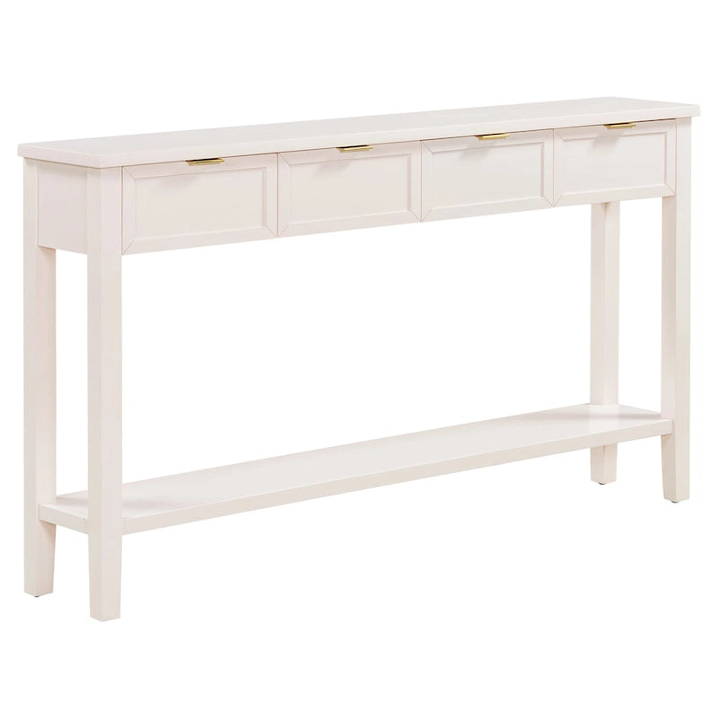 Console d'entrée de haute qualité avec 4 tiroirs spacieux et 1 étagère inférieure