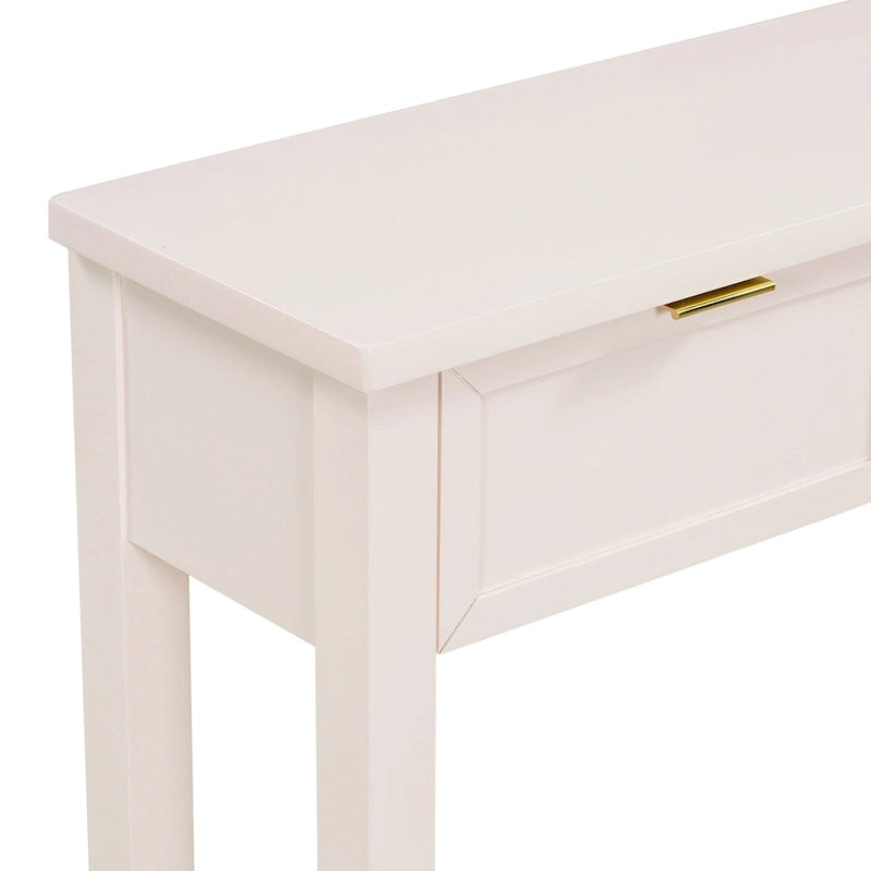 Console d'entrée de haute qualité avec 4 tiroirs spacieux et 1 étagère inférieure