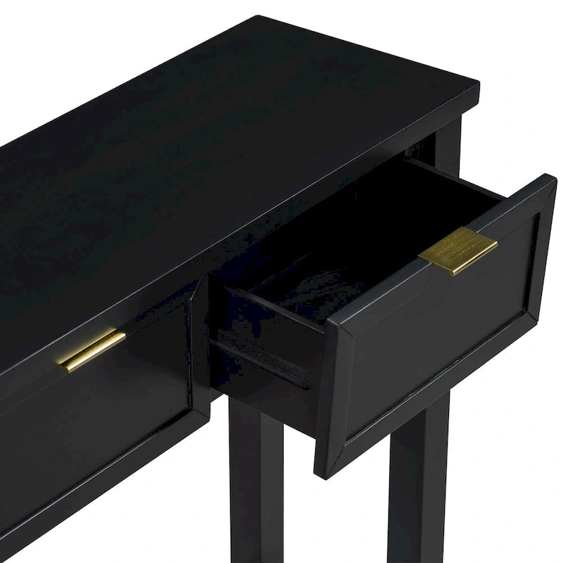 Console d'entrée de haute qualité avec 4 tiroirs spacieux et 1 étagère inférieure