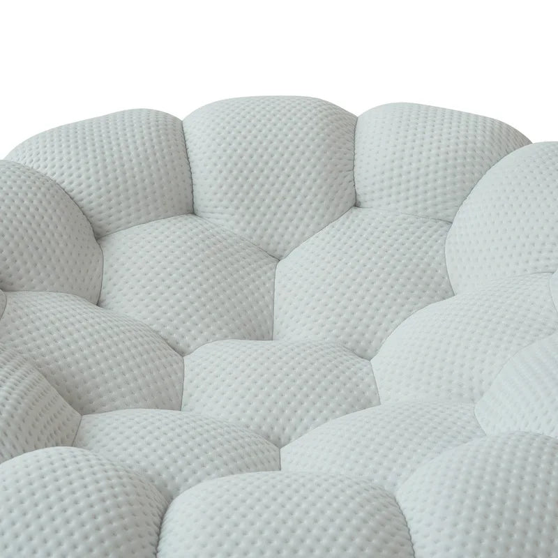 Canapé Bulle capitonné en tissu nid d'abeille 3D, 2 pièces, canapé 3 places et canapé simple pour salon