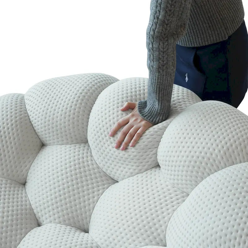 Canapé Bulle capitonné en tissu nid d'abeille 3D, 2 pièces, canapé 3 places et canapé simple pour salon
