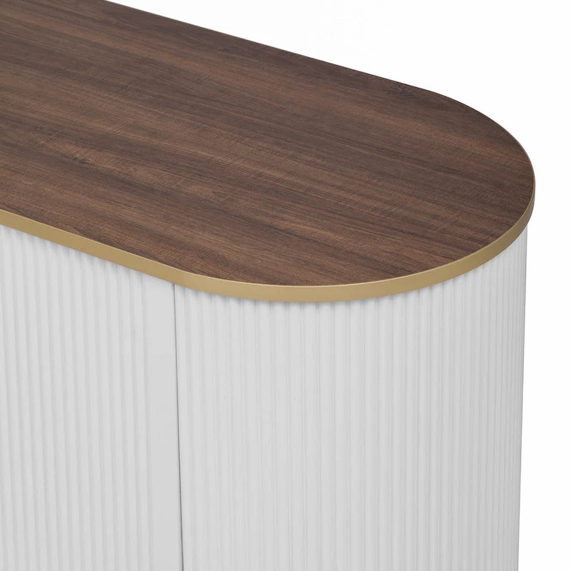 Meuble TV minimaliste moderne de 70,8 pouces pour téléviseurs jusqu'à 80 pouces, meuble de divertissement avec 3 tiroirs et 1 étagère
