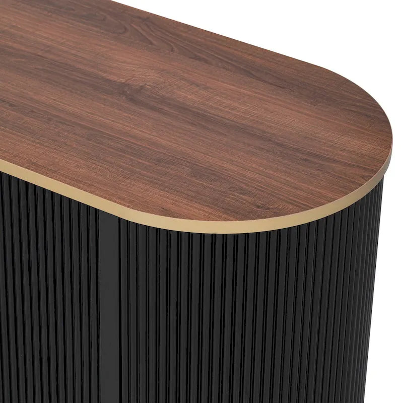 Meuble TV minimaliste moderne de 70,8 pouces pour téléviseurs jusqu'à 80 pouces, meuble de divertissement avec 3 tiroirs et 1 étagère