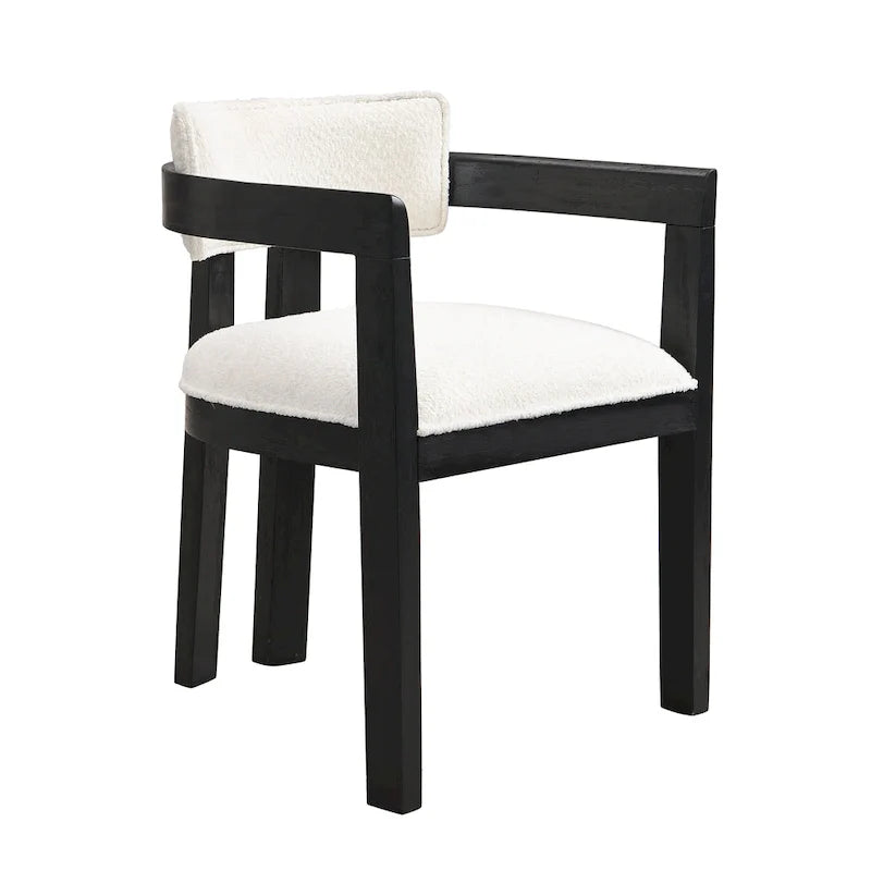 Chaise de salle à manger moderne sophistiquée Conrad avec accoudoirs par Christopher Knight Home
