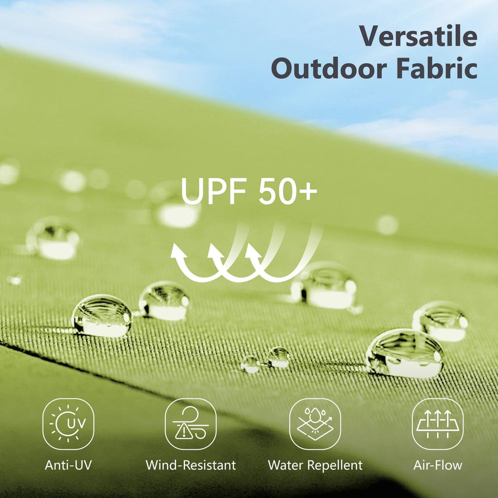 MAISON ARTS Grand Parasol Double Face de 4,5 m avec Base Incluse pour Patio