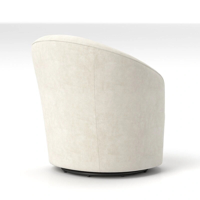 Fauteuil pivotant à 360 degrés en velours moderne SEYNAR avec dossier capitonné (lot de 2)